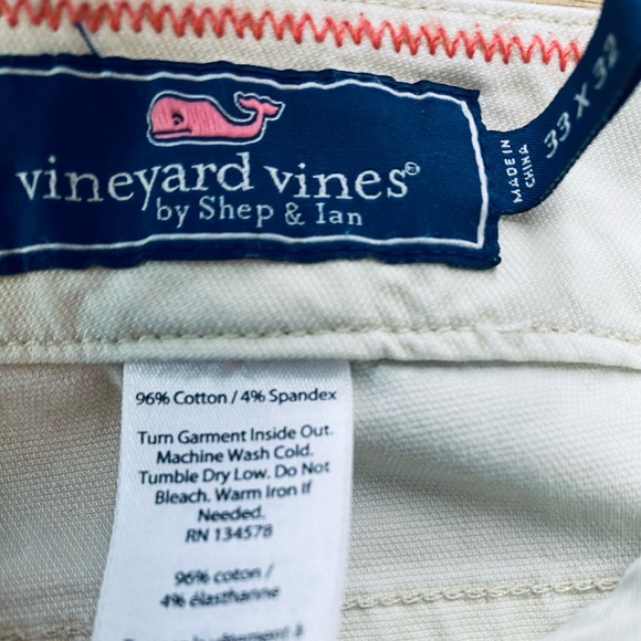 Vineyard Vines Pants Mens 33x32 light Beige-Off White color-Stretch blend - Picture 8 of 10